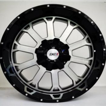 Aros 22X10 6X135X139.7 Et -12 Cb 110.2 Eb Black Machine