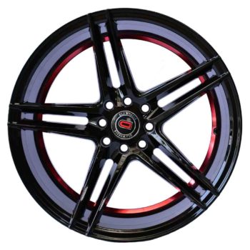 Aros 15X7.0 4X100/4X108 ET 30 CB 67.1 Black UC red