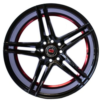 Aros 17X8.0 8X100/108 ET 28 CB 67.18 Black UC Red