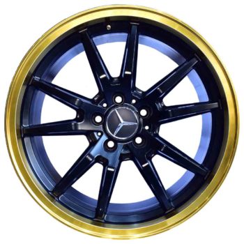Aros Mercedes-Benz 18X8.5 5X112 ET 35 CB 66.6 SEMI Semi matt black machine lip-gold clearcloat