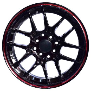 Aros 15X7.0 8X100/114.3 ET 35 CB 73.1 Black (Red lip)