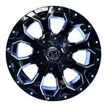 Aros 16X8.0 5X130 ET 0 CB 84.2 Black milling