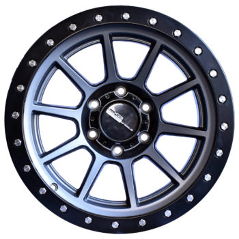 Aros 17X9.0 6X139.7 ET 0 CB 106.1 Matt gunmetal-matt black lip - Camioneta