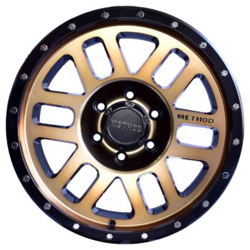 Aros 17X9.0 6X139.7 ET -12 CB 108.2 Matt black machine face-coarting bronze color de adorno cromado ELSB3SZ8 - Camioneta